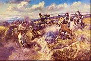 Charles M Russell Tight Dalley and a Loose Latigo oil painting picture wholesale